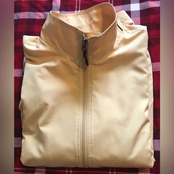 Cutter & Buck Men’s Medium Yellow Nautical Windbreaker Casual Sport Jacket - Picture 15 of 16